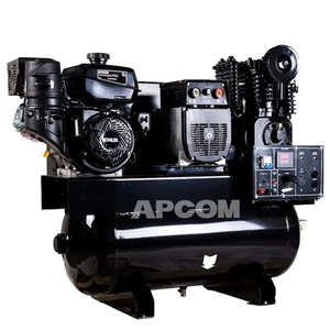 เครื่องกำเนิดไฟฟ้าแบบพกพา APCOM 18 แรงม้า ใช้เครื่องยนต์เบนซิน พร้อมเครื่องเชื่อมไฟฟ้า และเครื่องอัดอากาศ ความจุลม 250 ลิตร/นาที ระบายความร้อนด้วยอากาศ - Product Image 3