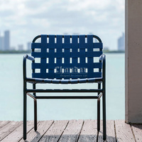 Chaises en corde pour l'extérieur Table et chaises d'extérieur Ensemble de jardin Chaises de jardin en aluminium