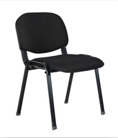Vente en gros chaise moderne bon marché empilable pour salle de réunion formation universitaire visiteur étudiant tissu 4 pieds chaise de salle d'attente pour conférence