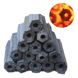 Smokeless odorless wood Sawdust compressed hexagonal charcoal briquette price