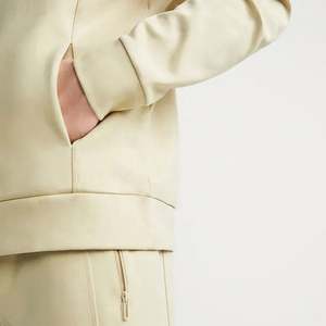 Venta al por mayor logotipo personalizado bordado 100 algodón de alta calidad cremallera ocio deporte sudadera francés polar sudaderas con capucha de bolsillo para Unisex - Product Image 5