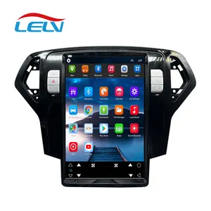 LELV Android 13 12.8 Inch Vertical Car Audio Radio Gps Navigation For Ford Mondeo 2011-2013 Auto Dvd Video Audio Player