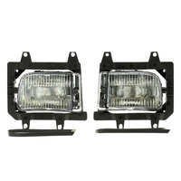 Paire de lentilles en plastique transparent pour feux antibrouillard avant gauche et droit pour BMW E30 Série 3 1985-1993