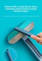 Rouleau anti-poils pour animaux, brosse à poils de chat, rouleau anti-peluches pour tapis, lit, canapé, grattoir réutilisable pour nettoyer les poils d'animaux avec 2 petites brosses
