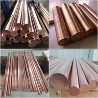 Barra de Cobre Industrial de Aleación ASTM CC18700, 10 mm de Diámetro, 99.9% Cu, Longitud Personalizada, Soldadura, Bajo Precio, Proveedor Chino en Stock