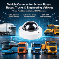 Caméra dôme de plafond pour véhicule avec capteur sonore et imagerie CMOS 1080P pour projets vidéo de cabine de bus OEM ODM