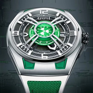 BG5803 Men's <b>Watch</b> German Automatic <b>Mechanical</b> Skeleton <b>Watch</b> with Luminous & Waterproof Features Luxury Wristwatch Gift - Product Image 2