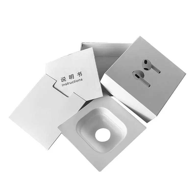 Çin factori ambalaj özel logo elektronik ürün ambalaj kutusu kablosuz kulaklık kulaklık aksesuarları