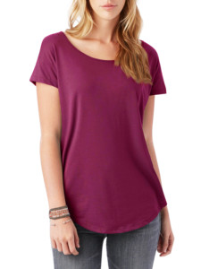 Camiseta curvada con dobladillo dividido - Product Image 3