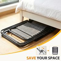 Sillas Reclinables Plegables Portátiles Grises con Almohada Ajustable, Portavasos de Malla y Bandejas, Silla para Jardín y Patio