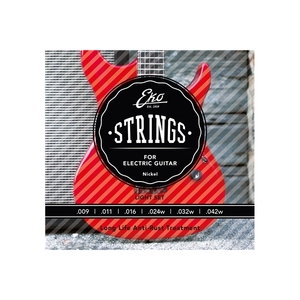 EKO GUITARS-Cuerdas de guitarra eléctrica 9-42 Juego extra ligero/6 Material de níquel extra ligero con un calibre de. 009-.042 - Product Image 1
