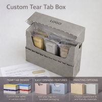 Boîte de rangement en papier personnalisée |   Emballage de détail écologique haut de gamme avec impression de logo en laminage mat pour les collations, les barres énergétiques, les cadeaux