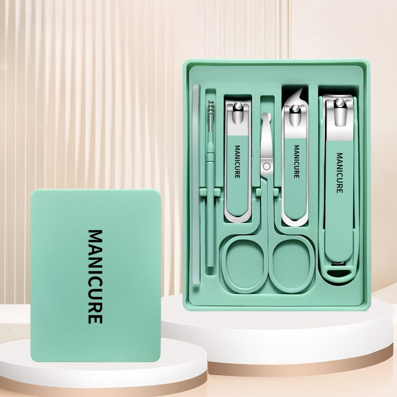 green Splash-proof six-piece set