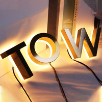 Enseignes personnalisées pour magasins, lettrage intérieur, enseignes en acrylique 3D personnalisées, panneaux lumineux LED extérieurs, enseignes de restaurant, designs de panneaux