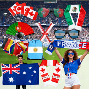Nouveautés 2026 : Lunettes de football, maillots, casquettes, drapeaux, écharpes, accessoires et fournitures pour supporters de la Coupe du Monde de football - Product Image 4