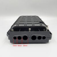48-Core Fiber Optical Splice Closure Adapter 3 Inlet 3 Outlet Optical Fiber Cable Distribution Box for FTTH Use