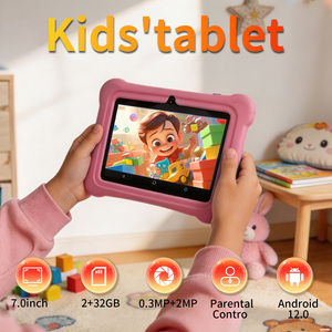 Tablet con Supporto a Nido d'Ape 7 Pollici Android 12 Educativo 2GB MTK Quad Core per Bambini Base Antiscivolo Videoconferenze a Mani Libere WiFi GPS - Product Image 1
