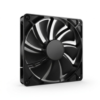 Ventilateur de refroidissement pour boîtier PC RGB 120 mm avec dissipateur thermique en plastique, roulement à billes, 21 dBA, silencieux, haut débit d'air pour PC de jeu