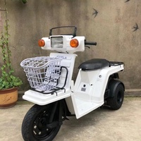 Scooter d'occasion importé Honda1 à trois roues autoportante 50cc à injection de carburant, style rétro pour hommes et femmes, cyclomoteur à essence