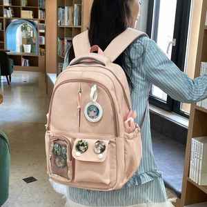 Best Selling Waterproof Pastel Colors Fashion Girls School <b>Backpack</b> Zipper Closure for High School Students Girls Children - Product Image 3