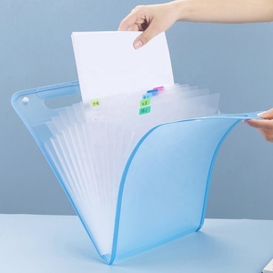 แฟ้มเอกสารแบบพับได้หลายช่อง ขนาด A4  พร้อมโลโก้สั่งทำ  วัสดุ PP  13 ช่อง  แบบพับได้  สำหรับใส่เอกสาร - Product Image 3