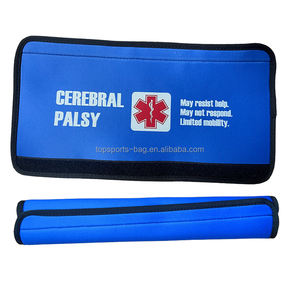 Cuscinetti per cintura di sicurezza auto in Neoprene morbido con Logo personalizzato sublimazione coperture per cinture di sicurezza blu per auto - Product Image 4