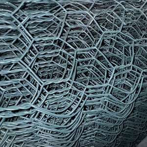 Rete Esagonale in Filo d'Acciaio Zincato Rivestito in PVC Verde per Gabbioni, Rete Esagonale Intrecciata Resistente per Recinzioni in Pietra - Product Image 2