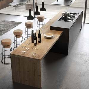 Gabinetes de Cocina Europeos Modernos, Modulares e Inteligentes, con Cubiertas de Mármol y Vidrio, para Uso en Apartamentos - Product Image 4