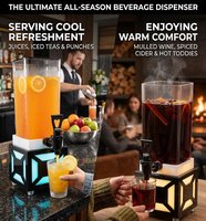 3L Bier-Getränketurm LED-Getränkespender für Feiertage Weihnachtsfeier Hochzeit Silvester Cocktailbar Feier
