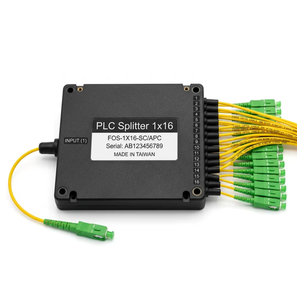 Répartiteur optique SC UPC APC PLC 1xN 2xN de type boîtier ABS pour solutions de réseau FTTH GPON EPON ODN - Product Image 1