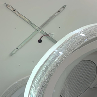 Plafonnier encastré haut de gamme minimaliste en fer avec LED SMD2835 24W, blanc chaud, dimmable, IRC 80, 50 000 heures, pour salon et chambre