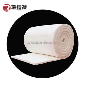 High Temperature 1260 Ceramic Fiber Blanket 13mm 25mm Thickness Refractory Ceramic Insulation Wool Blanket