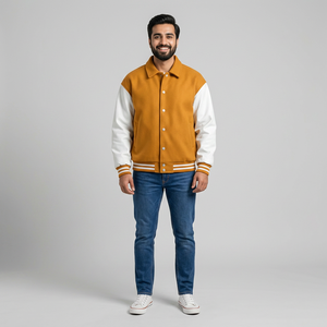 Veste de sport légère et respirante pour homme avec col montant et logo frontal, idéale pour l'extérieur en hiver, style décontracté, meilleure vente, dernière tendance - Product Image 1