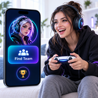 Pengembangan Aplikasi Sosial Komunitas Game Kustom untuk IOS Android Dengan Profil Pemain, Pencocokan Tim, Obrolan Suara LionCreate