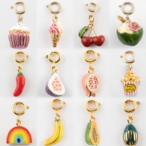 Colgantes de Acero Inoxidable al por Mayor, Dijes Personalizados de Frutas, Corazones y Amor, Joyería Vintage, Colgante DIY, Regalo para Fiestas, Collar - Product Image 1