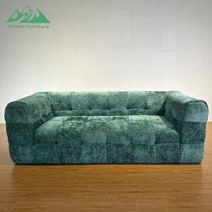 Wayon Modernes Konvertierbares Schlafsofa 2-Sitzer-Set Umweltfreundlicher Flanell-Bezug L-Form Kissenrücken für Apartments Villen Wohnzimmer - Product Image 5