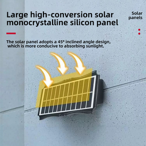 Lámpara <span class=keywords><strong>Solar</strong></span> <span class=keywords><strong>LED</strong></span> de Pared Súper Brillante, 6 <span class=keywords><strong>LED</strong></span>, Iluminación Superior e Inferior, ABS, IP65, Impermeable, Doble Cara, para Jardín, Patio, Camino, Decoración - Product Image 5