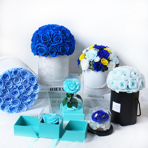 Boîte cadeau ronde en papier <span class=keywords><strong>de</strong></span> fleurs préservées <span class=keywords><strong>de</strong></span> luxe <span class=keywords><strong>de</strong></span> haute qualité personnalisée en forme <span class=keywords><strong>de</strong></span> dôme - Product Image 5