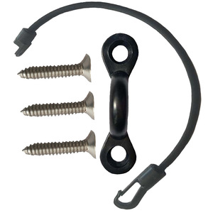 Juego de cuerdas elásticas para kayak, 45 cm, gancho de acero inoxidable negro con tornillos para un fijado seguro - Product Image 5