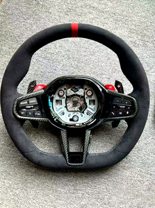 Volante de fibra de carbono de rendimiento LED de piezas de automóviles personalizadas de fábrica para <span class=keywords><strong>BMW</strong></span> 3 Series G20 G28 M340i 5 Series G30 530I 540I - Product Image 1