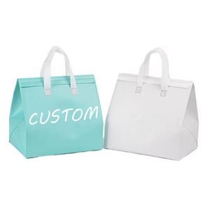 Sac isotherme de luxe en non-tissé avec feuille d'aluminium, personnalisable (logo et taille), pour livraison de repas, pizzas, pique-niques et maintien au chaud des déjeuners - Product Image 2