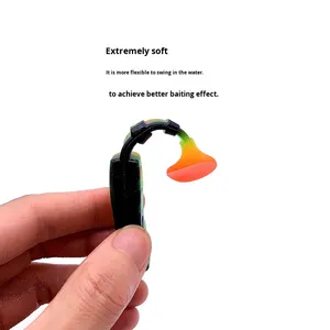 Appât souple multi-sections en PVC bicolore de qualité supérieure pour la pêche <span class=keywords><strong>au</strong></span> black-bass, aspect poudreux - Product Image 4