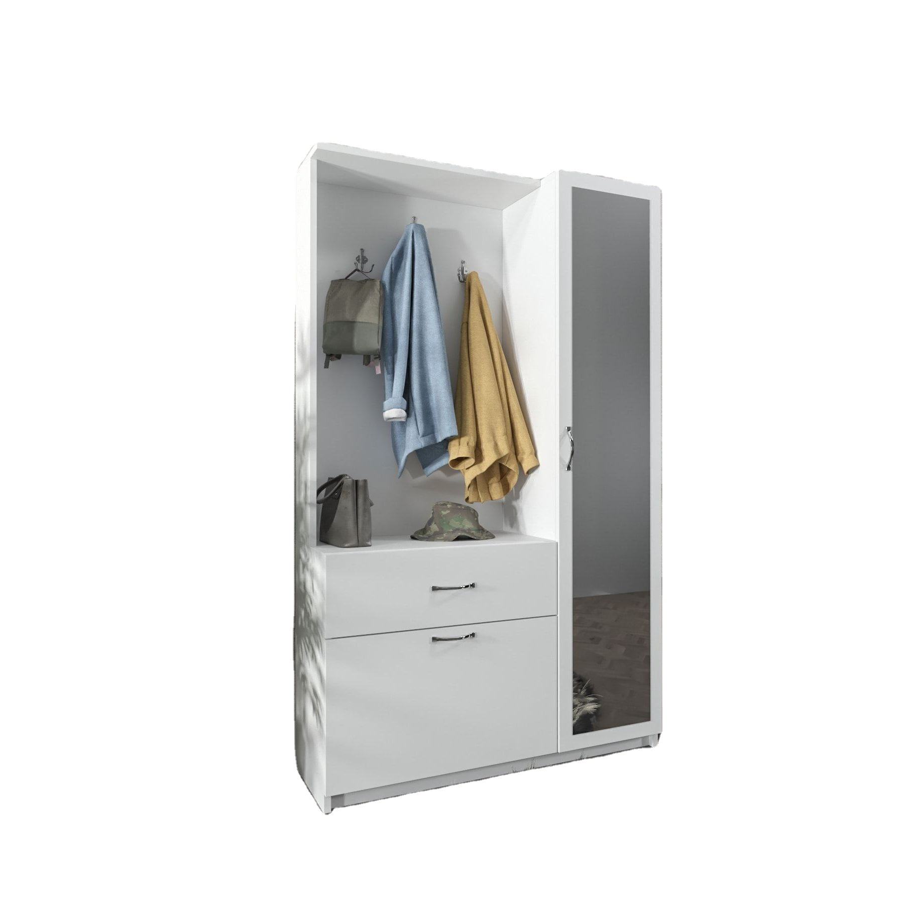 White / Anthracite Gray