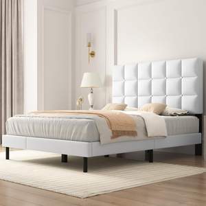 Lit de rangement réglable de conception nouvelle, vente en gros d'usine, style italien/minimaliste, luxueux, cadre à lattes, tête de lit, écologique, durable - Product Image 1