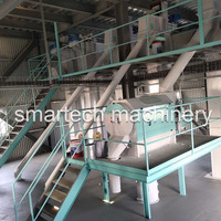 Ligne de production de granulés d'aliments pour animaux 1-8T/H - Usine d'aliments personnalisée CE, ligne de traitement de granulés d'aliments pour bétail et volailles