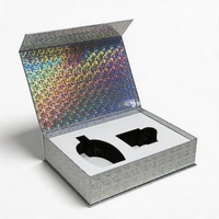 Boîtes cadeaux rigides magnétiques imperméables imprimées sur mesure avec revêtement UV pour l'emballage de vernis à ongles et de sérum pour la peau