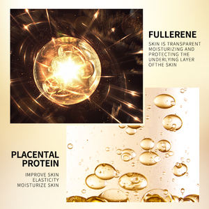 Mercilen Huidverjongings Serum Essentie Capsule Whitening Fullerene Placenta Vitamine-geïnfuseerde Vloeistof voor Verouderende Huid OEM Leverancier - Product Image 6