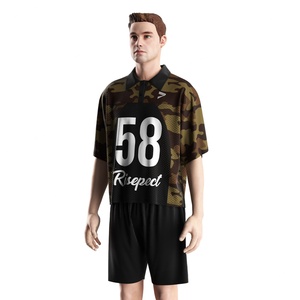 เสื้อฟุตบอลอเมริกันสไตล์เรโทร คอปกโปโล ผ้าตาข่ายน้ำหนักเบา ระบายอากาศได้ดี เหมาะสำหรับใส่ลำลองทุกวัน - Product Image 2