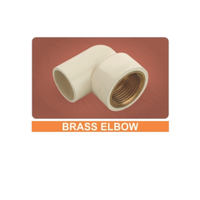 Raccord coudé en laiton poli 25 mm pour tuyau CPVC, conforme ASTM D2846, haute pression, résistant à la corrosion, pour alimentation en eau chaude/froide résidentielle