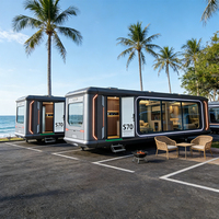 Nouveau type de maison préfabriquée mobile de type capsule spatiale pour hôtel de villégiature en plein air, mini-maison conteneur, capsule spatiale